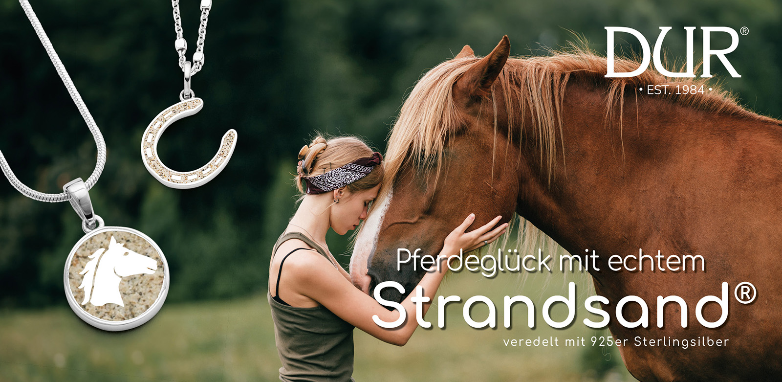 Pferdeglück Schmuck von DUR für Pferdeliebhaber und Reiter