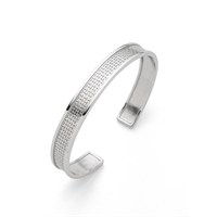 Bangle "anchorage" rhodium plated