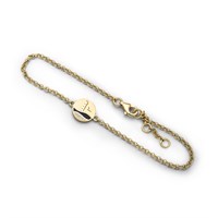 Armband Strandwellen "Skagen" Strandsand / Lavasand vergoldet