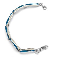 Bracelet "Strandwellen Strandsand/blauer Steinsand"