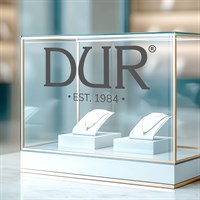 DUR® Logo Aufkleber (Folien Plott) für Schaufenster/Vitrine 37,5 x 17,5 cm