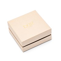 Schmuckschachtel mit Hals und DUR-Logo, beige/silber