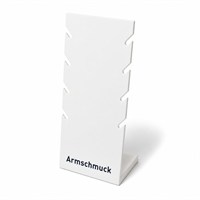 Armschmuck-Display weiß für 5 Armbänder 16,5 cm