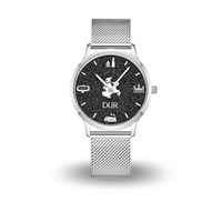 DUR Uhr 36er "Binz" Lavasand, Mesh Band Edelstahl