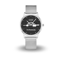 DUR Uhr 36er "Großenbode" Lavasand, Mesh Band Edelstahl