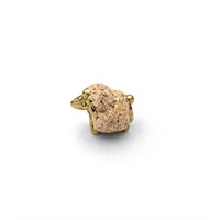 Bead "Schaf" Strandsand vergoldet