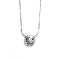 Kette "Schnecke, Zirkonia"