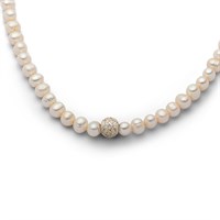 Kette "Perle/Sandbead"