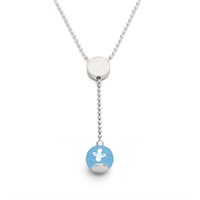 Kette Junge mit Steinsand blau