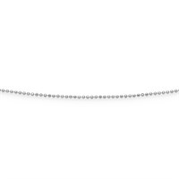 Kette "Kugel, geschliffen, rhodiniert" 1,2 mm
