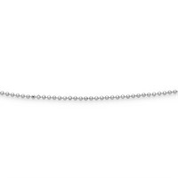 Kette "Kugel, geschliffen, rhodiniert" 1,5 mm