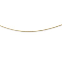 Kette "Omega, dünn" 42 cm, vergoldet