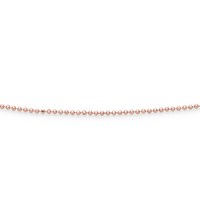 Kette "Kugel, geschliffen, rosé vergoldet" 1,5 mm/60 cm