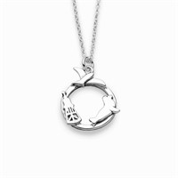 Kette Silverfine "Cuxhaven" Ring +3 icons, rhod.