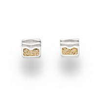 Ohrstecker ''Ebbe & Flut" eckig