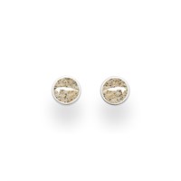 Ohrstecker "Wangerooge" Strandsand 8 mm