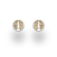 Ohrstecker "Carolinensiel" Strandsand 8 mm