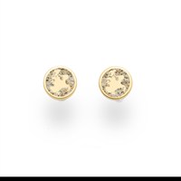 Ohrstecker "Binz/Rügen" 8 mm vergoldet