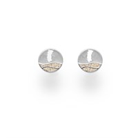 Ohrstecker Strandwellen"Rømø" 10 mm Strandsand
