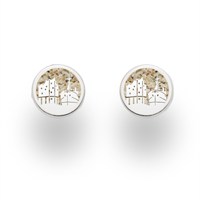Ohrstecker "Hamburg" 10 mm Strandsand
