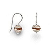 Ohrring Strandwelle "Bead" Strandsand/Bernstein