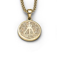 Anhänger Ahoi"Løkken" Strandsand vergoldet