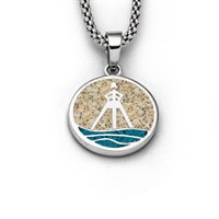 Anhänger Ahoi"Løkken" Strandsand/Steinsand blau