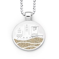 Anhänger Strandwellen "Wismar" Strandsand