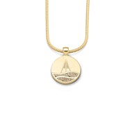 Pendant Strandwellen "Schiermonnikoog" small gold plated