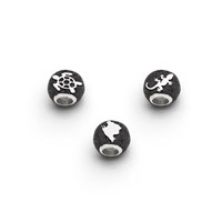 Anhänger Bead "Cala Millor" Lavasand