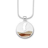 Anhänger Strandwellen "Rømø" 20 mm Strandsand/Bernsteinsand