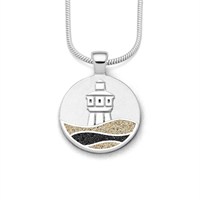 Anhänger Strandwellen "Langeoog" 3 Wellen Ø 20 mm Strandsand/Lavasand