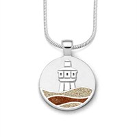 Anhänger Strandwellen "Langeoog" 3 Wellen Ø 20 mm Strandsand/Bernsteinsand