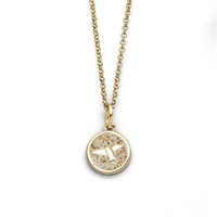 Anhänger 10 mm "Möwe 2.0" Strandsand vergoldet