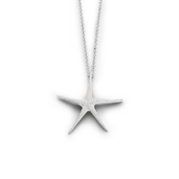 Pendant "Seestern, gefrostet"