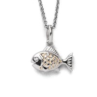 Anhänger "Fisch" Strandsand