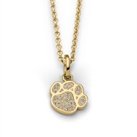 Pendant "Pfote" gold plated