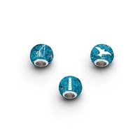 Anhänger Bead "Skagen" blauer Steinsand