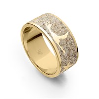 Beach ring "Sylt" yellow gold plated