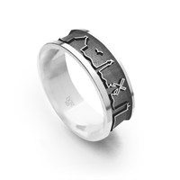 Ring 7 mm "Ameland Silhouette"