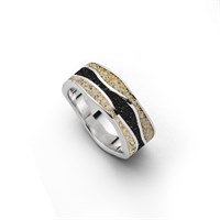 Ring "Strandwellen" Lavasand-Sand-Mix