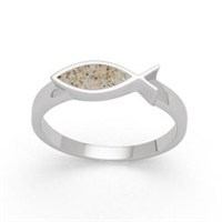 Ring "Fisch" Strandsand