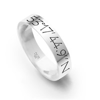 Ring "LieblingsOrt" Vlieland Koordinaten schmal