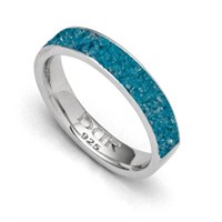 Ring "Marina" Steinsand blau