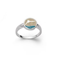 Ring Ahoi"Fischland" Strandsand/Steinsand blau