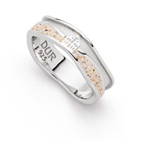 Ring Strandwellen "Carolinensiel" hell matt rhod./ Strandsand