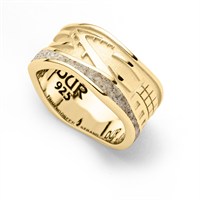 ring Strandwellen"Timmendorf" gold plated