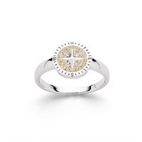 Ring "Kompassrose 2.0" Strandsand