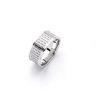 Ring "anchorage" 9 mm rhodium plated