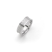Ring "anchorage" 7 mm rhodium plated